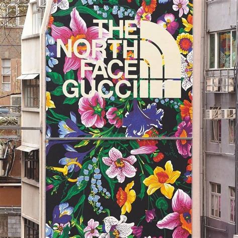 gucci north face mural